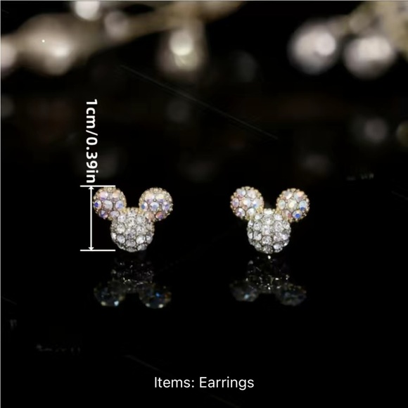 Mickey Mouse sparkly studs - Picture 3 of 5